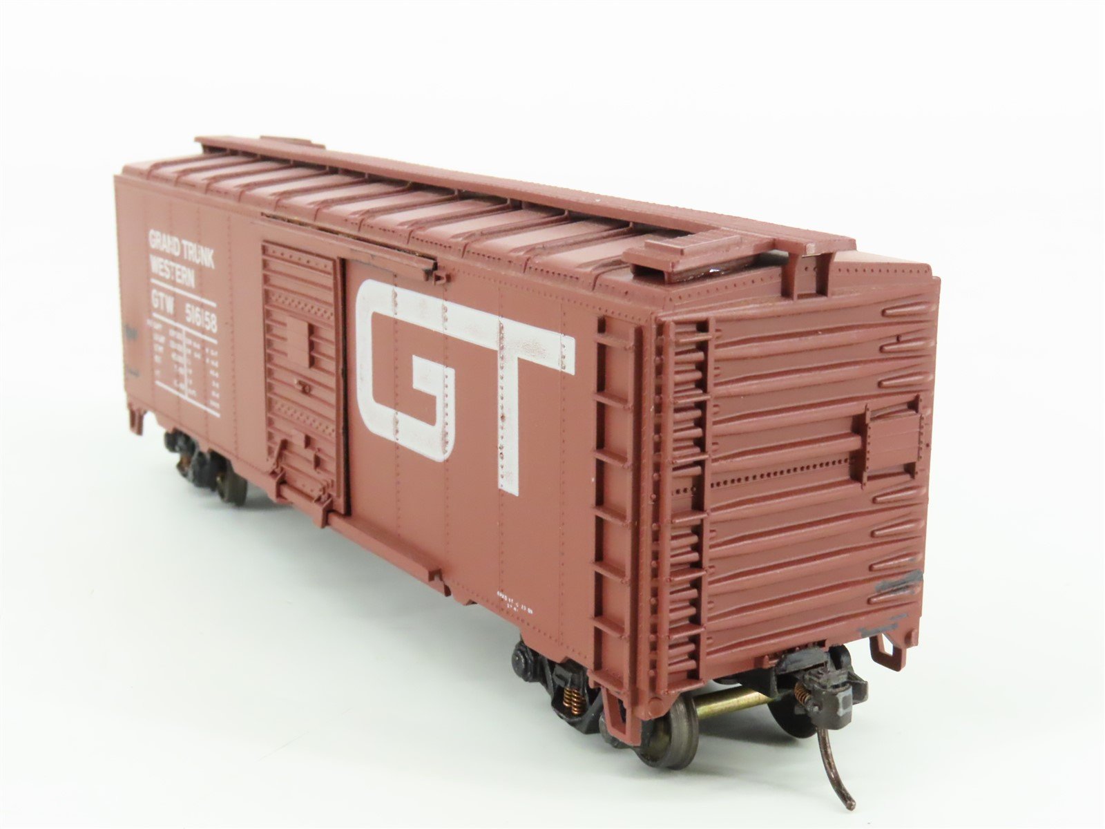 HO Scale Athearn 1211 GTW Grand Trunk Western 40' Single Door Box Car #516158