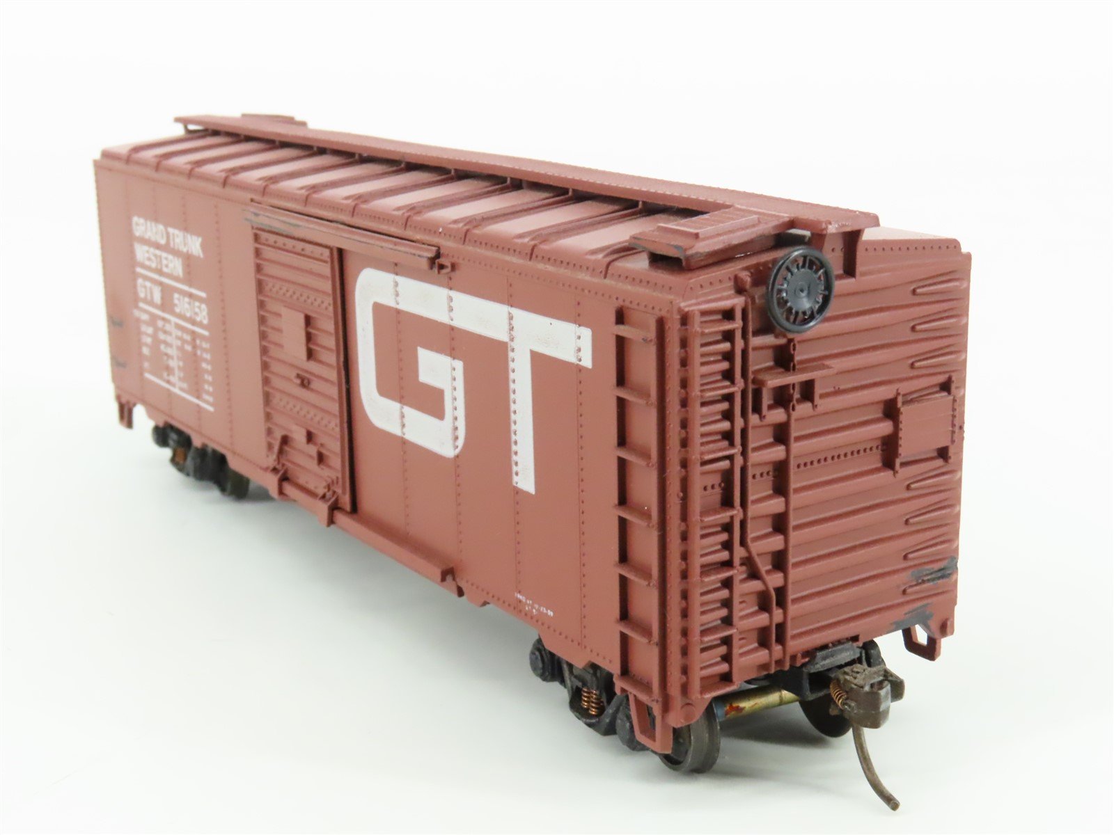 HO Scale Athearn 1211 GTW Grand Trunk Western 40' Single Door Box Car #516158
