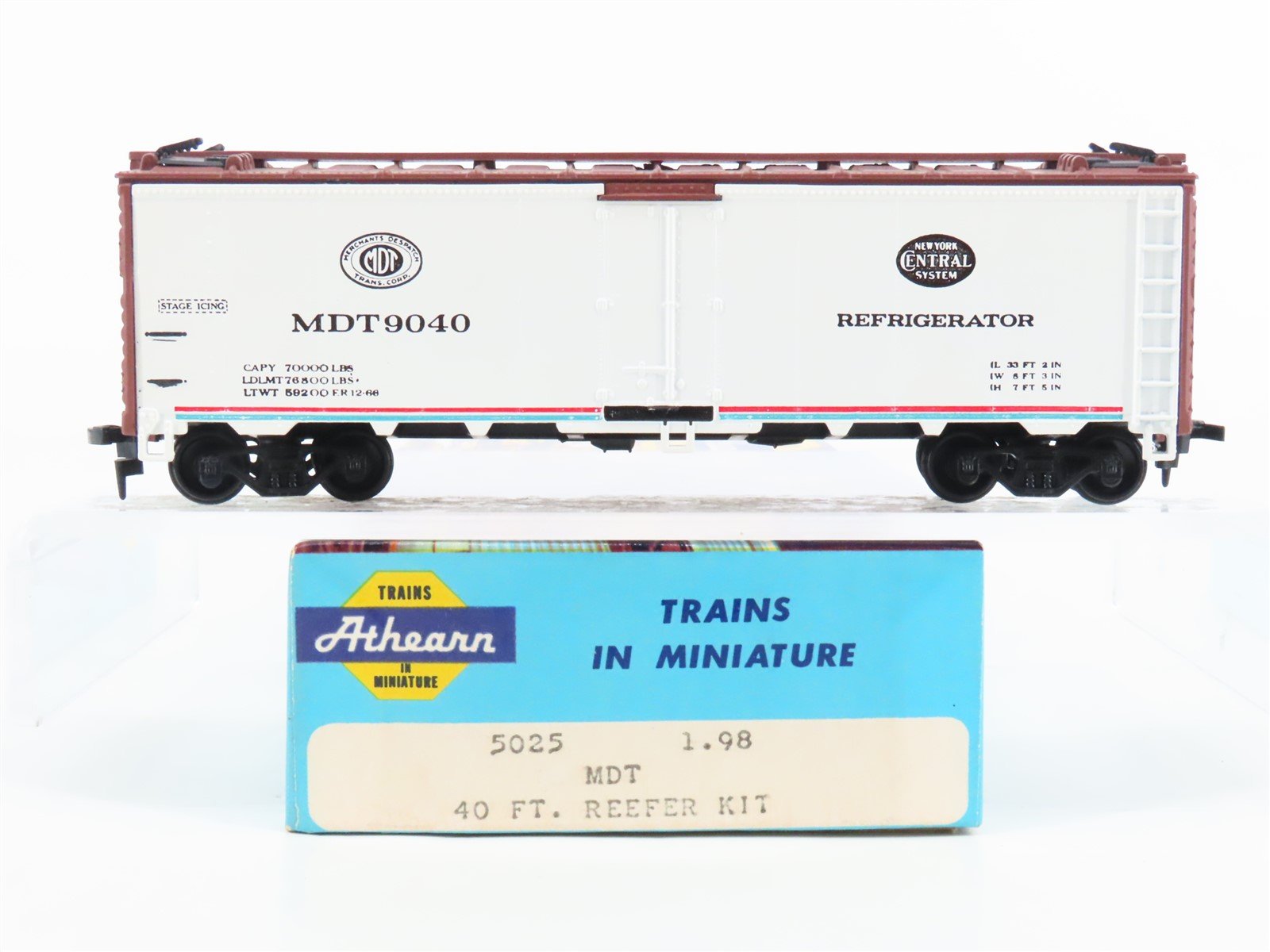 HO Scale Athearn 5025 MDT NYC Merchants Despatch 40' Reefer #9040