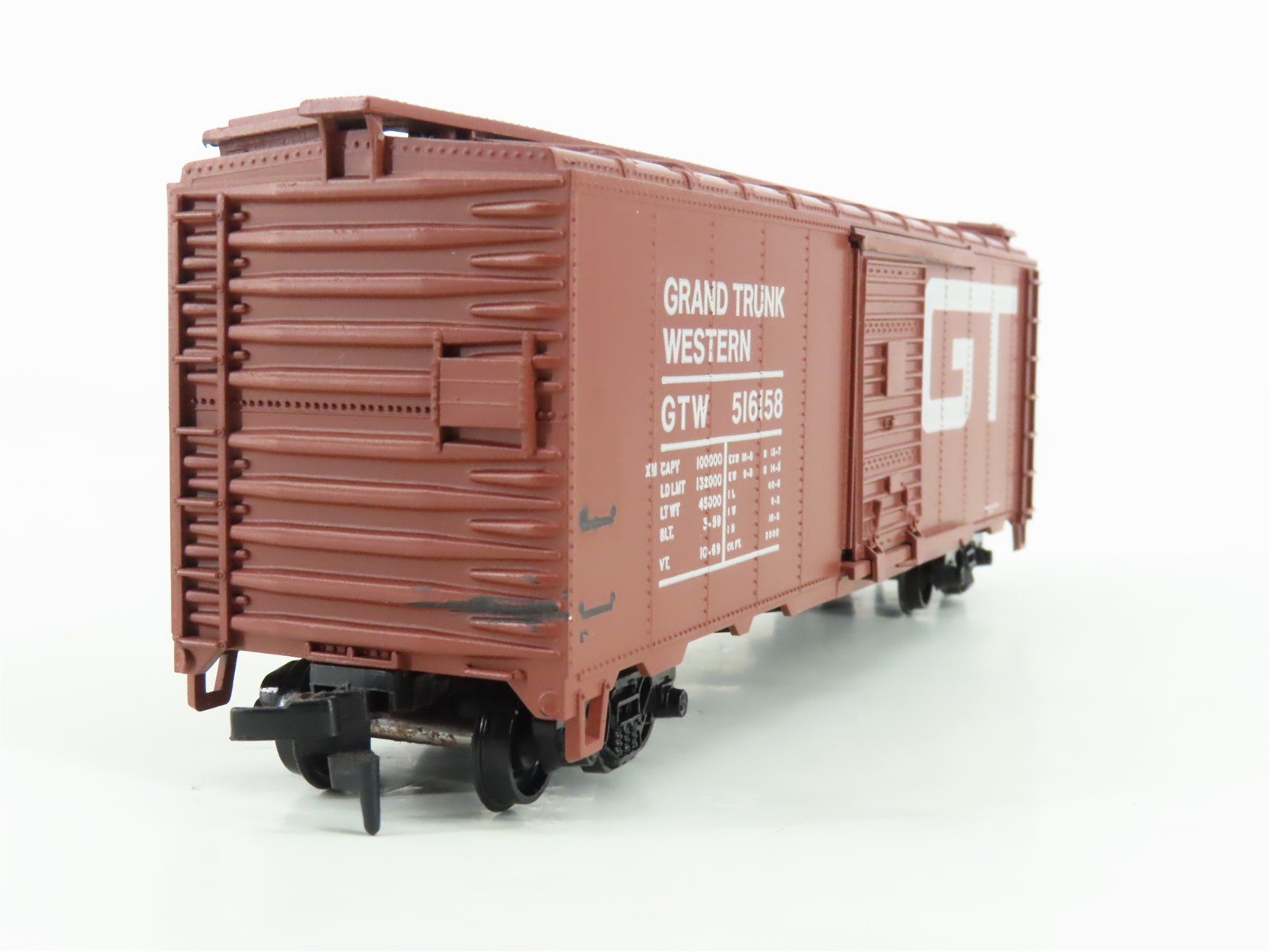 HO Scale Athearn 1211 GTW Grand Trunk Western 40' Single Door Box Car #516158