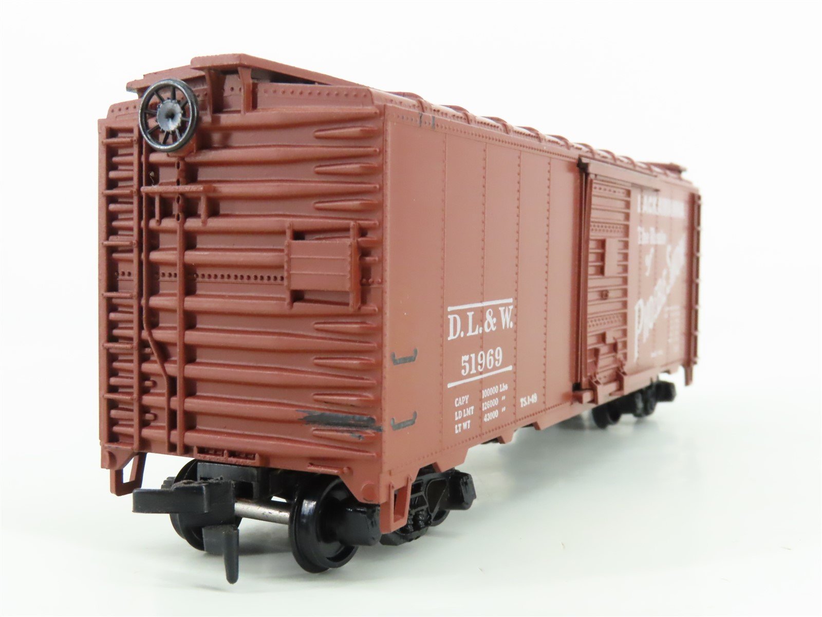 HO Athearn 5008 DL&W Lackawanna The Route of Phoebe Snow 40' Box Car #51969