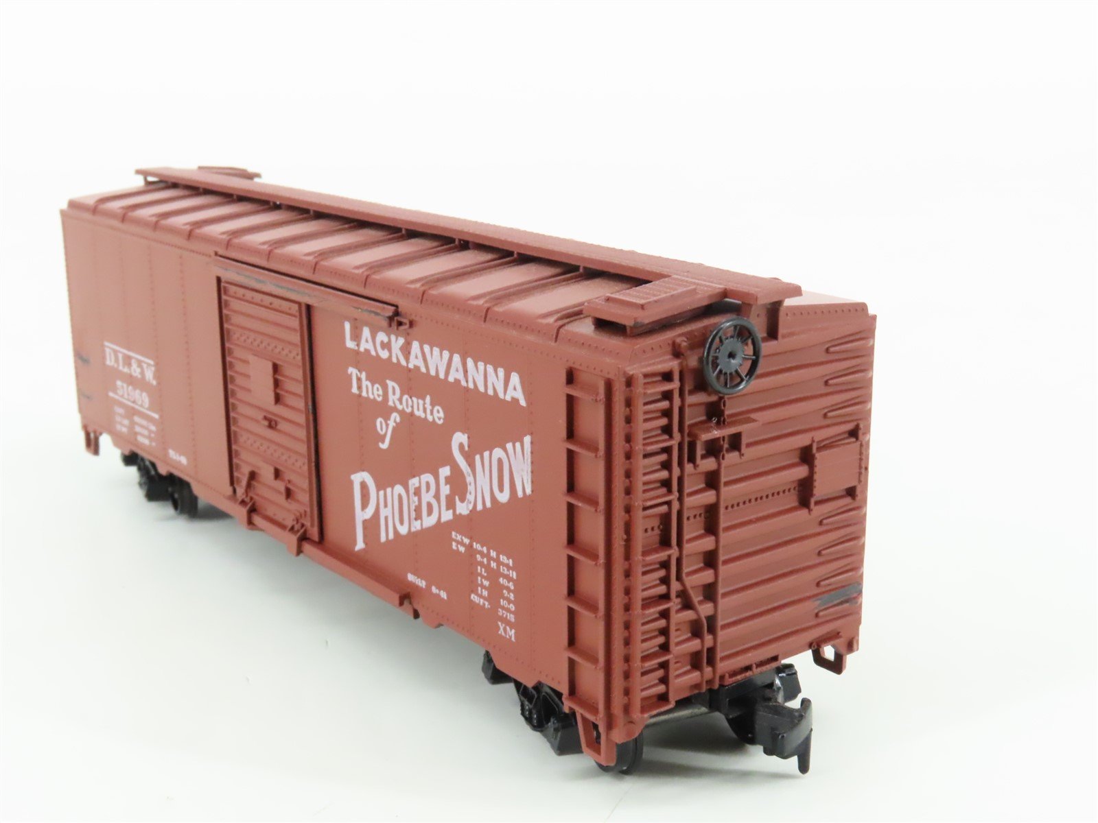 HO Athearn 5008 DL&W Lackawanna The Route of Phoebe Snow 40' Box Car #51969