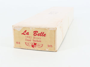 HO Scale La Belle Kit HO-8 Wood 1902 Closed Vestibule Diner Passenger Car