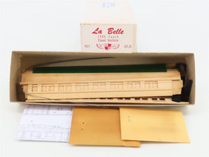 HO Scale La Belle Kit HO-1 Wood 1905 Closed Vestibule Coach Passenger Car