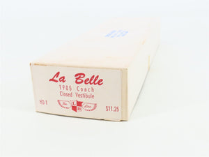 HO Scale La Belle Kit HO-1 Wood 1905 Closed Vestibule Coach Passenger Car