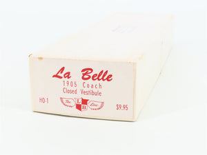 HO Scale La Belle Kit HO-1 Wood 1905 Closed Vestibule Coach Passenger Car