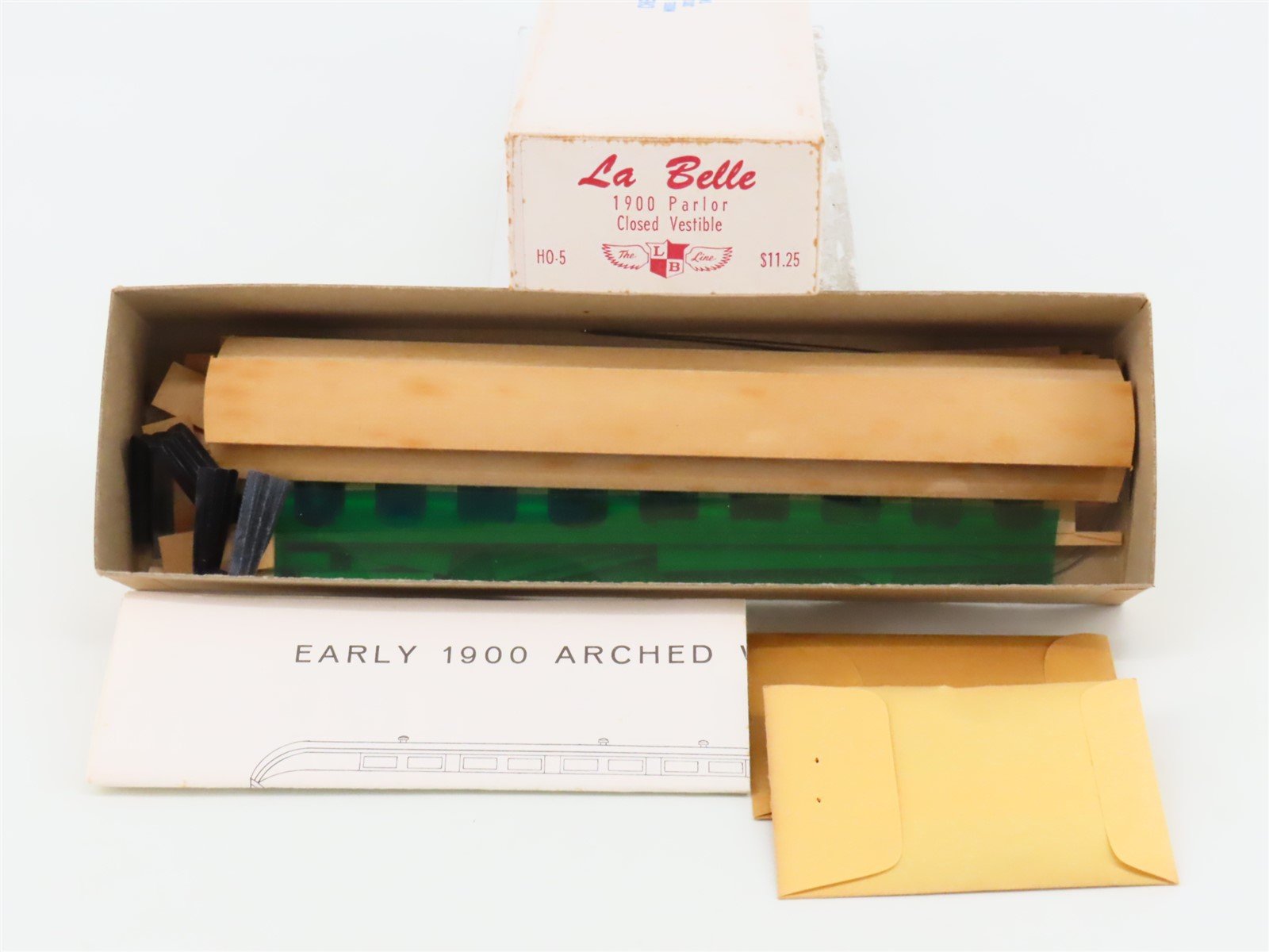 HO Scale La Belle Kit HO-5 Wood 1900 Closed Vestibule Parlor Passenger Car