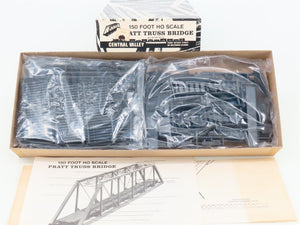 HO 1/87 Scale Central Valley Kit 150 Foot Pratt Truss Bridge