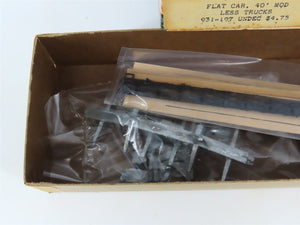 HO Scale Ulrich Kit 931-197 Undecorated 40' Flat Car