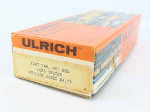 HO Scale Ulrich Kit 931-197 Undecorated 40' Flat Car