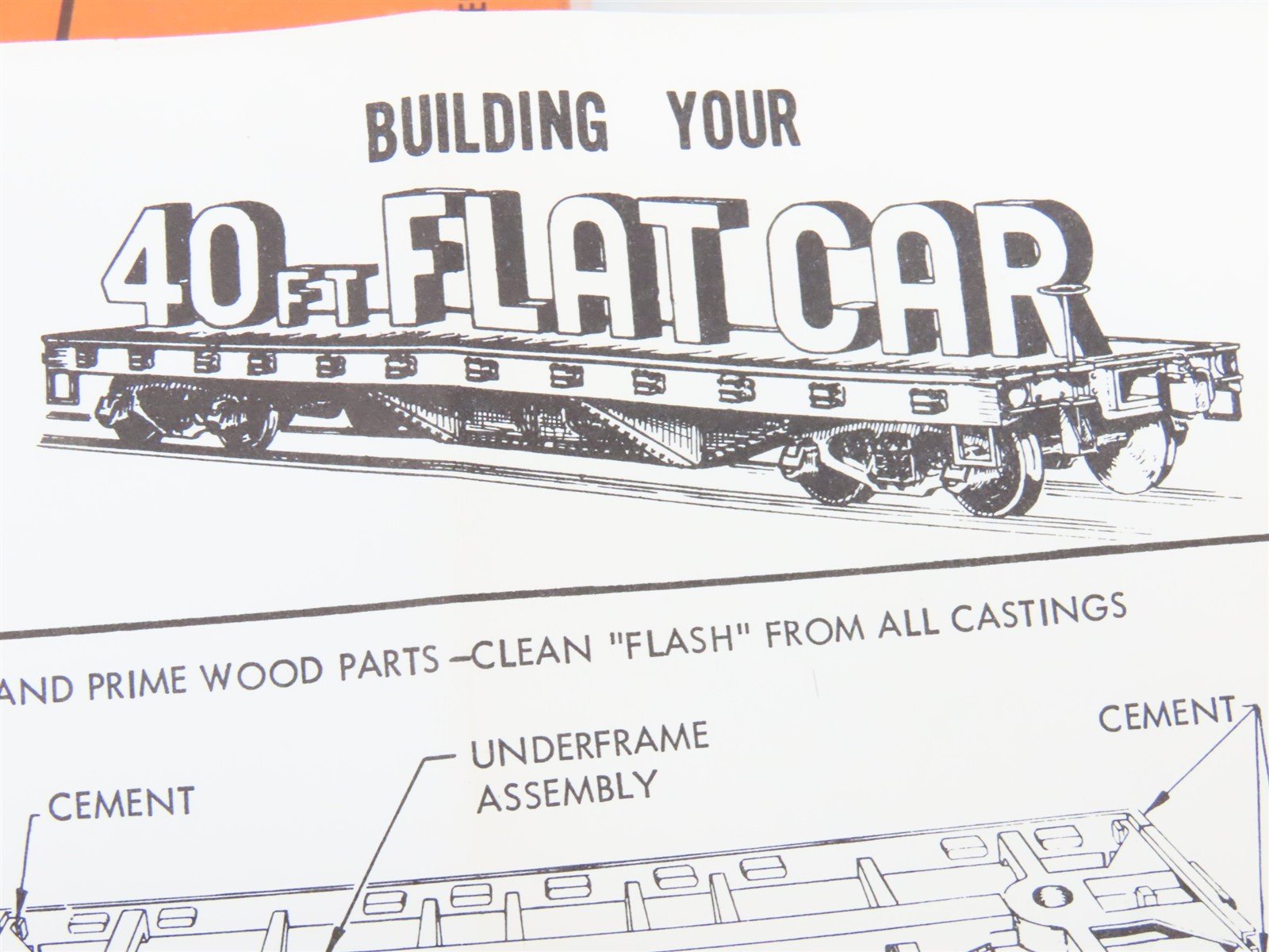 HO Scale Ulrich Kit 931-197 Undecorated 40' Flat Car