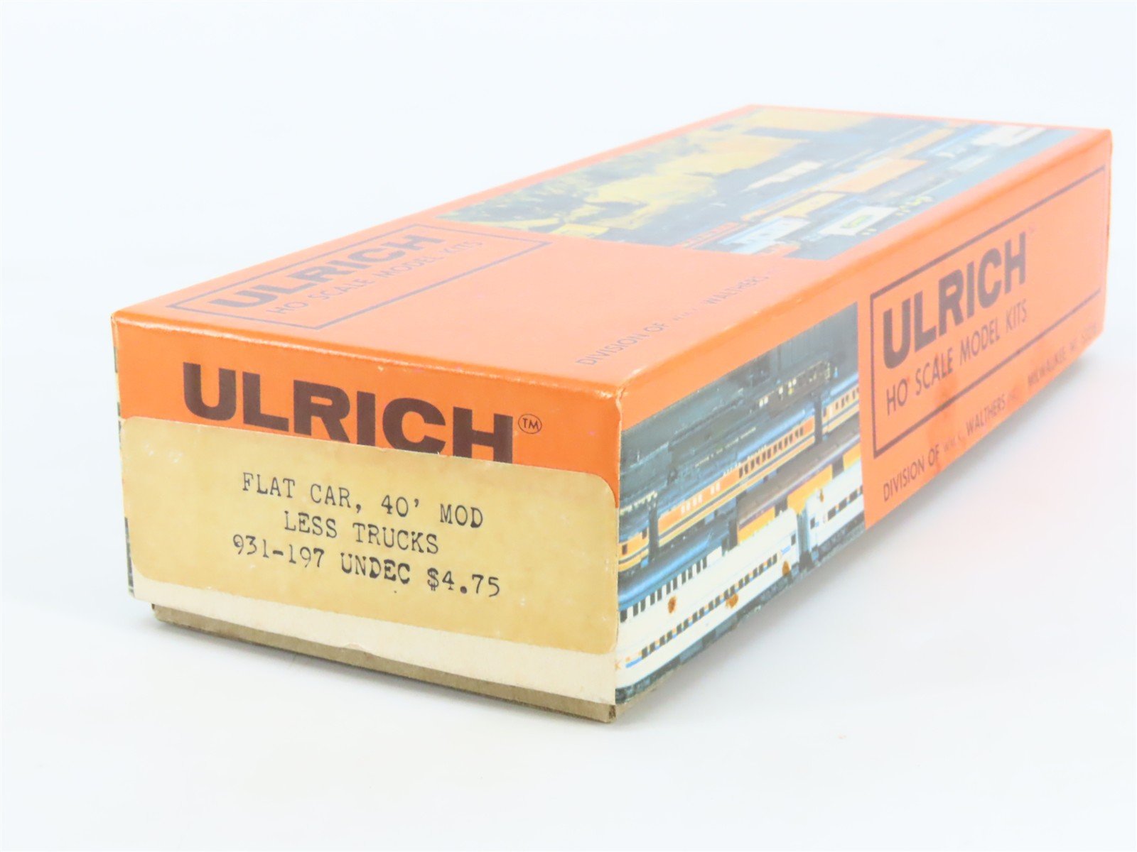 HO Scale Ulrich Kit 931-197 Undecorated 40' Flat Car