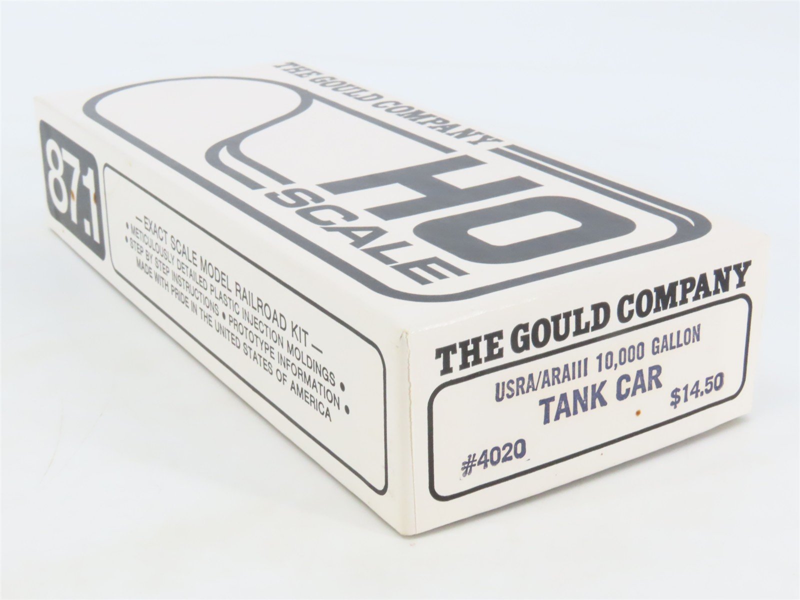 HO Scale The Gould Company Kit 4020 Unpainted 10,000 Gallon Tank Car
