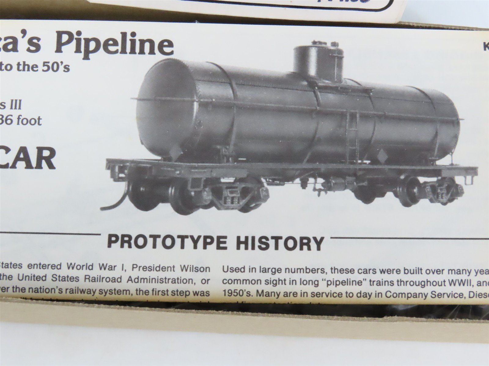 HO Scale The Gould Company Kit 4020 Unpainted 10,000 Gallon Tank Car