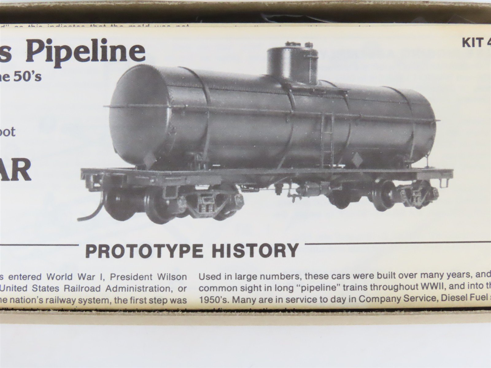 HO Scale The Gould Company Kit 4020 Unpainted 10,000 Gallon Tank Car