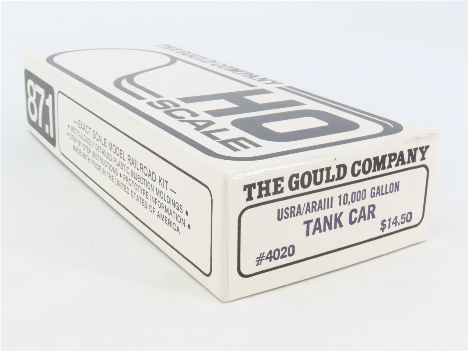 HO Scale The Gould Company Kit 4020 Unpainted 10,000 Gallon Tank Car