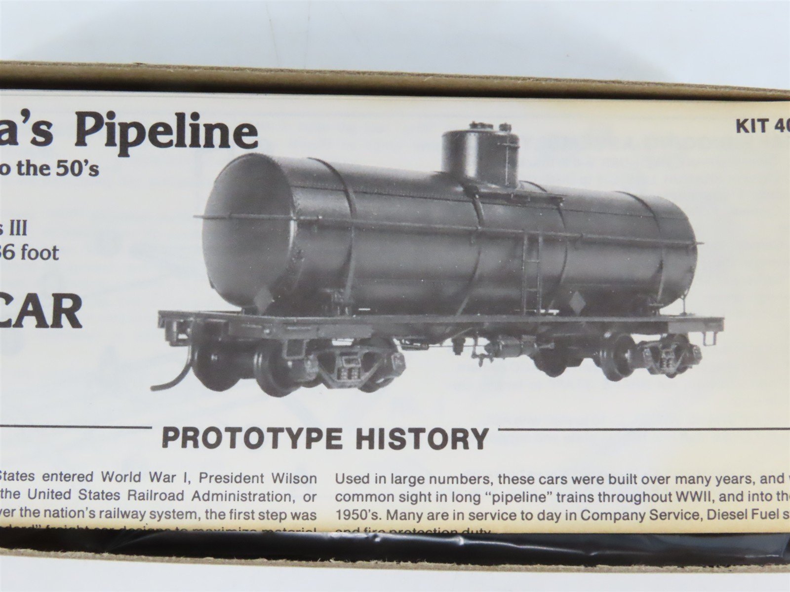 HO Scale The Gould Company Kit 4020 Unpainted 10,000 Gallon Tank Car