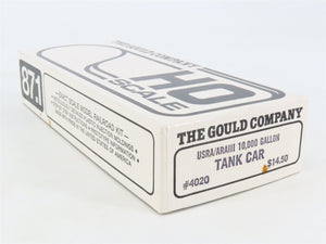 HO Scale The Gould Company Kit 4020 Unpainted 10,000 Gallon Tank Car