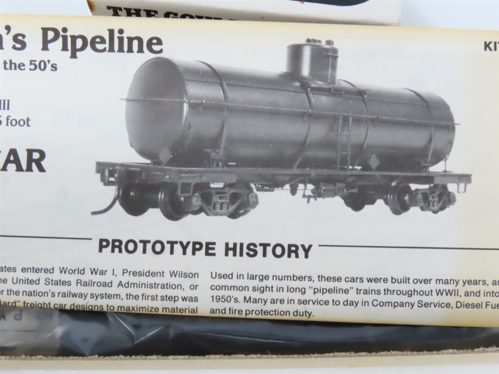 HO Scale The Gould Company Kit 4020 Unpainted 10,000 Gallon Tank Car