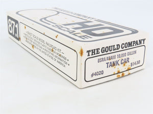 HO Scale The Gould Company Kit 4020 Unpainted 10,000 Gallon Tank Car