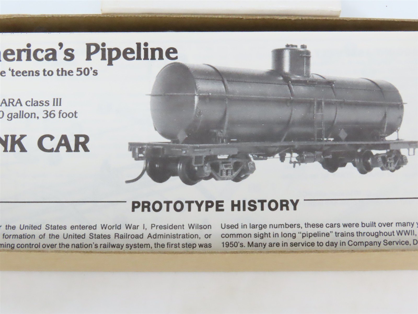 HO Scale The Gould Company Kit 4020 Unpainted 10,000 Gallon Tank Car
