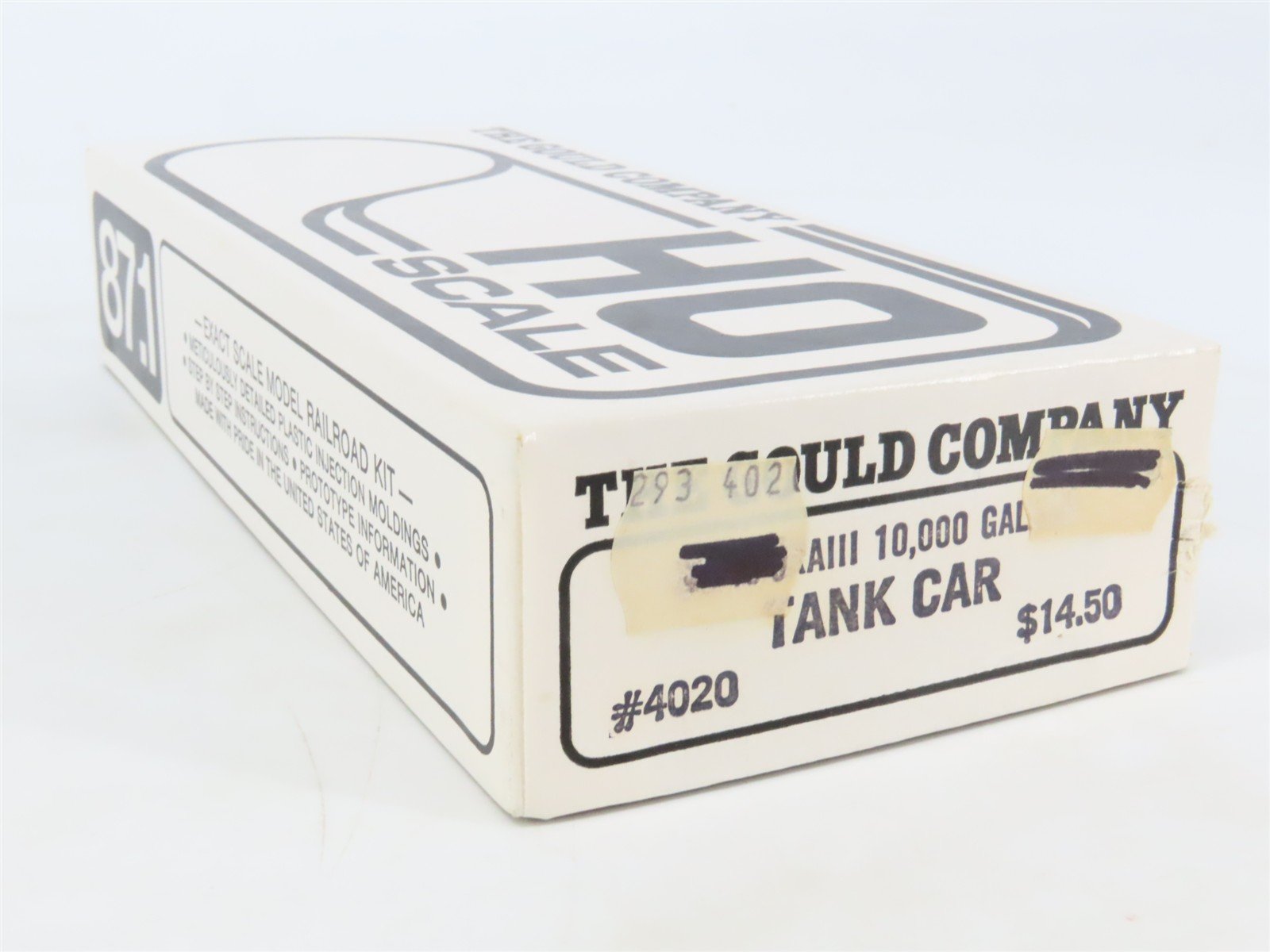 HO Scale The Gould Company Kit 4020 Unpainted 10,000 Gallon Tank Car