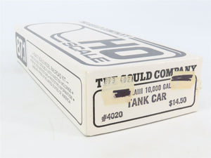 HO Scale The Gould Company Kit 4020 Unpainted 10,000 Gallon Tank Car