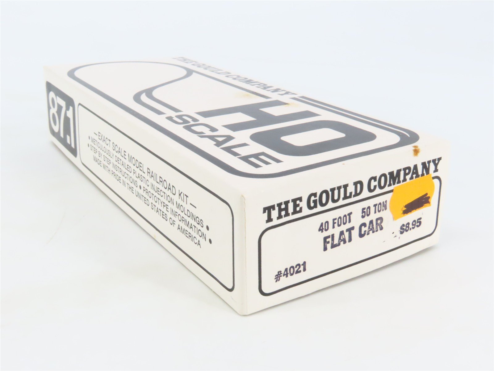 HO Scale The Gould Company Kit 4021 Unpainted 50 Ton 40' Flat Car
