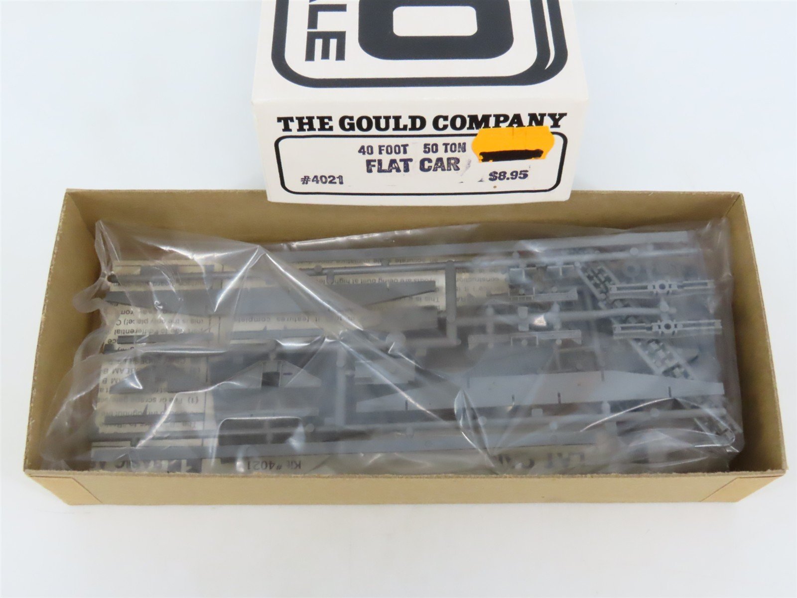 HO Scale The Gould Company Kit 4021 Unpainted 50 Ton 40' Flat Car