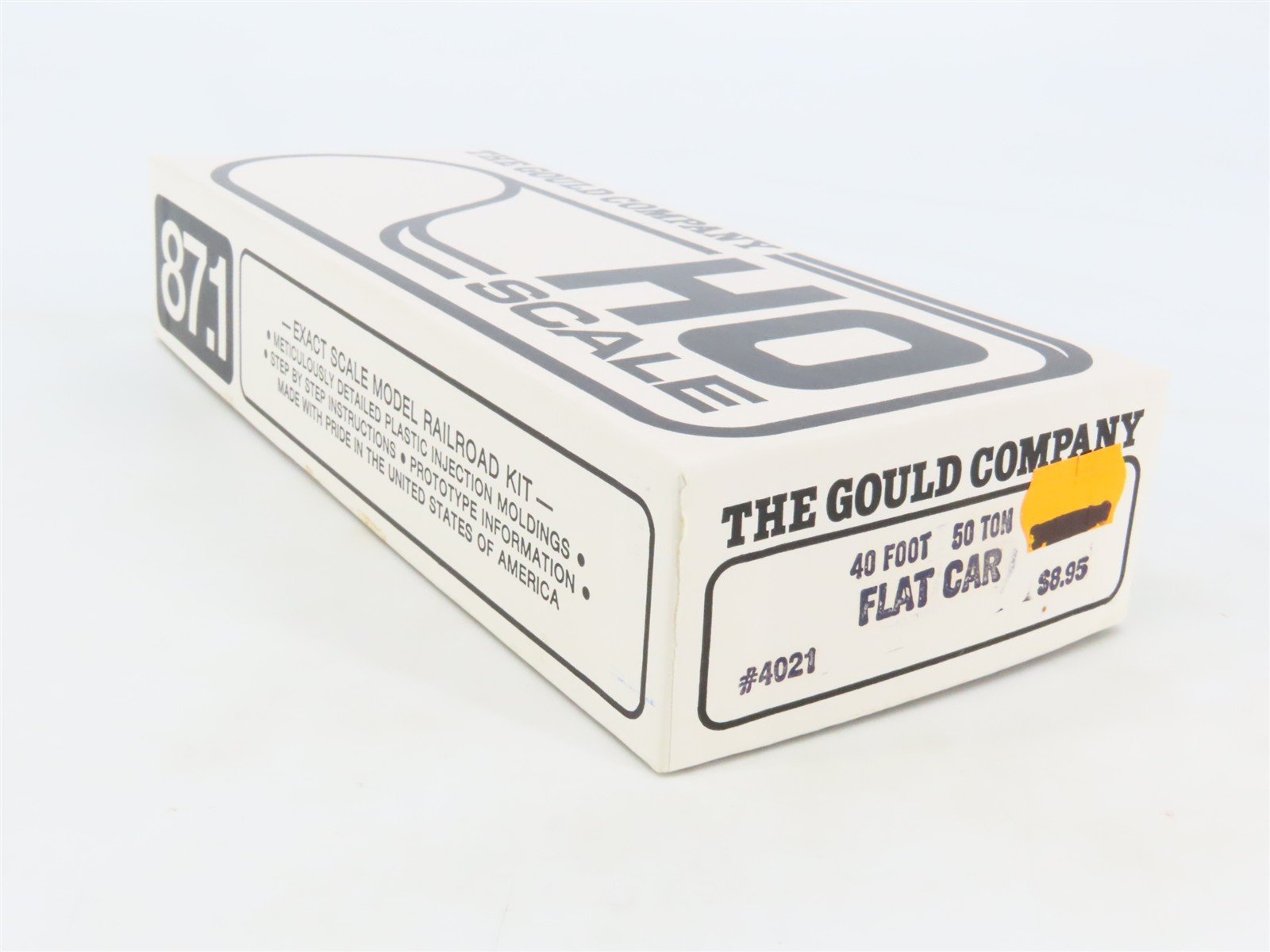 HO Scale The Gould Company Kit 4021 Unpainted 50 Ton 40' Flat Car