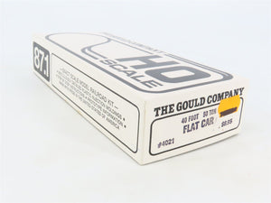 HO Scale The Gould Company Kit 4021 Unpainted 50 Ton 40' Flat Car