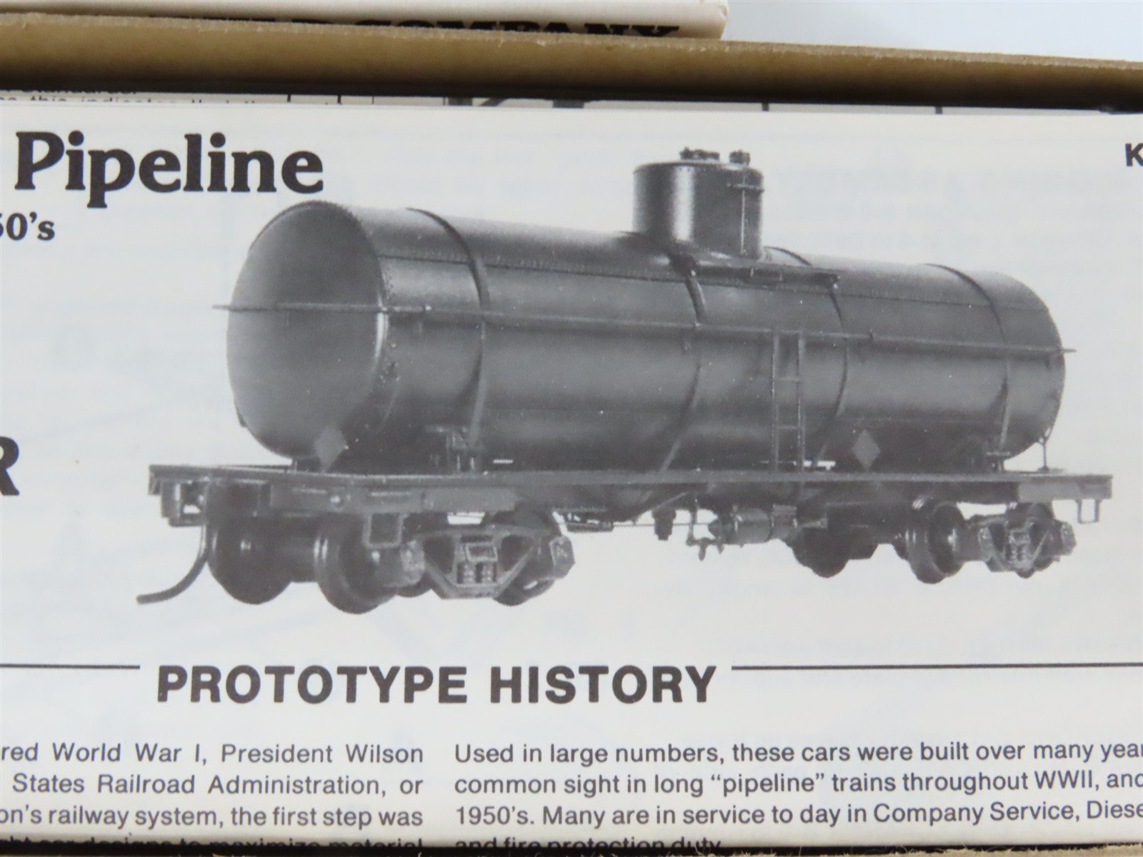 HO Scale The Gould Company Kit 4020 Unpainted 10,000 Gallon Tank Car
