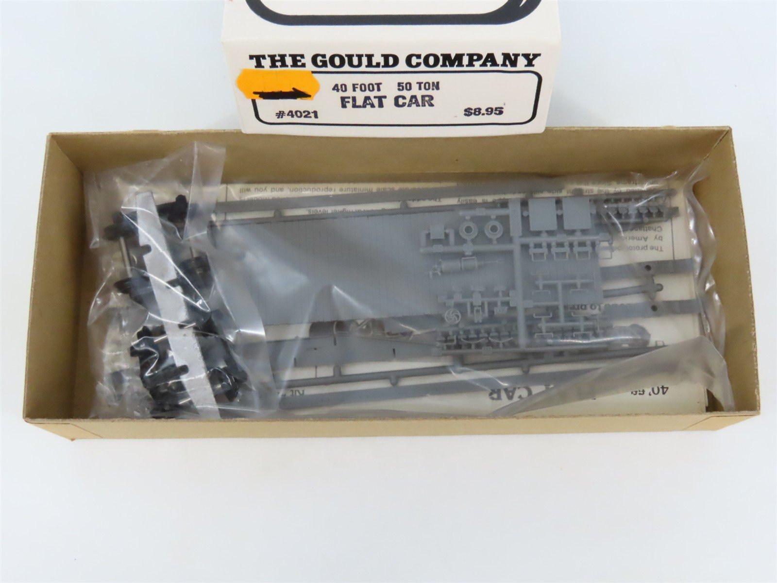 HO Scale The Gould Company Kit 4021 Unpainted 50 Ton 40' Flat Car