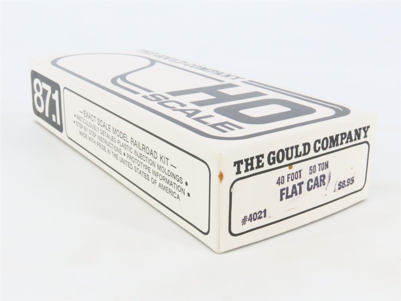 HO Scale The Gould Company Kit 4021 Unpainted 50 Ton 40' Flat Car