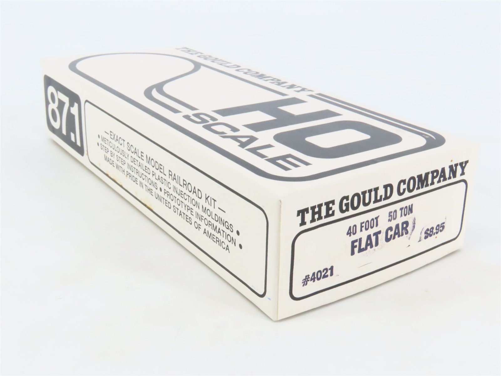 HO Scale The Gould Company Kit 4021 Unpainted 50 Ton 40' Flat Car