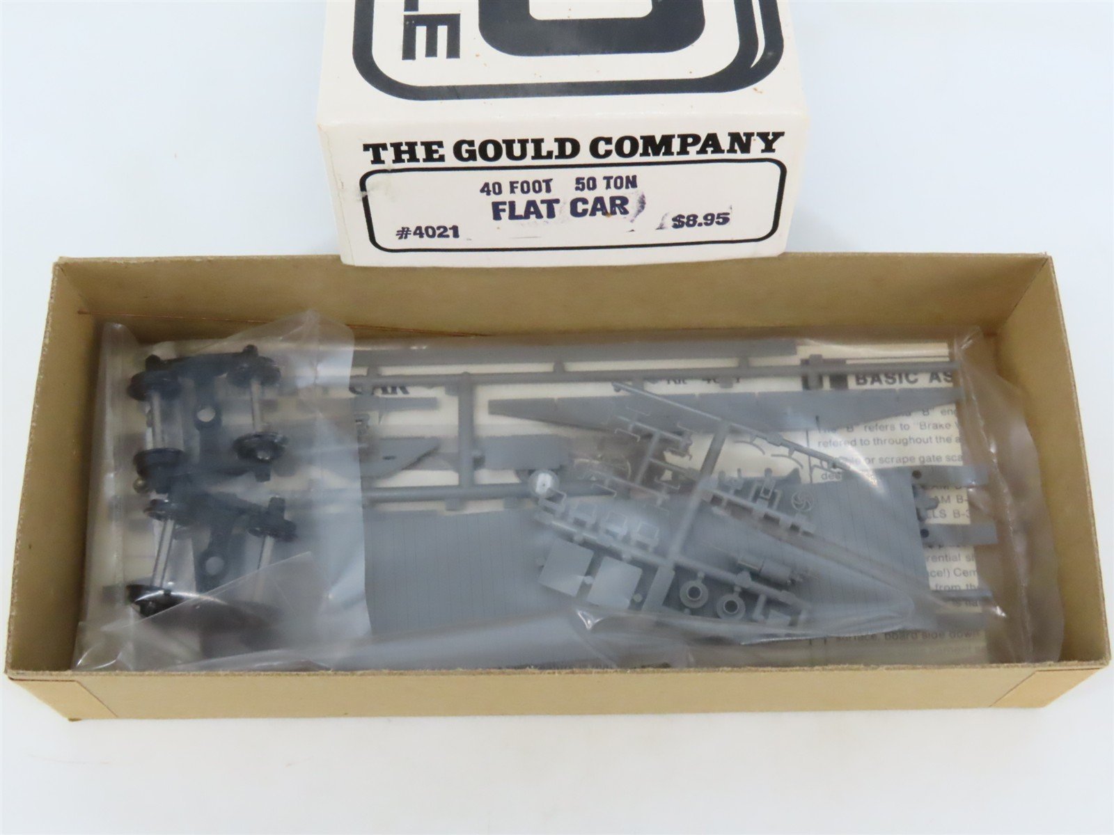 HO Scale The Gould Company Kit 4021 Unpainted 50 Ton 40' Flat Car