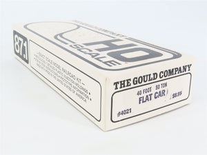 HO Scale The Gould Company Kit 4021 Unpainted 50 Ton 40' Flat Car