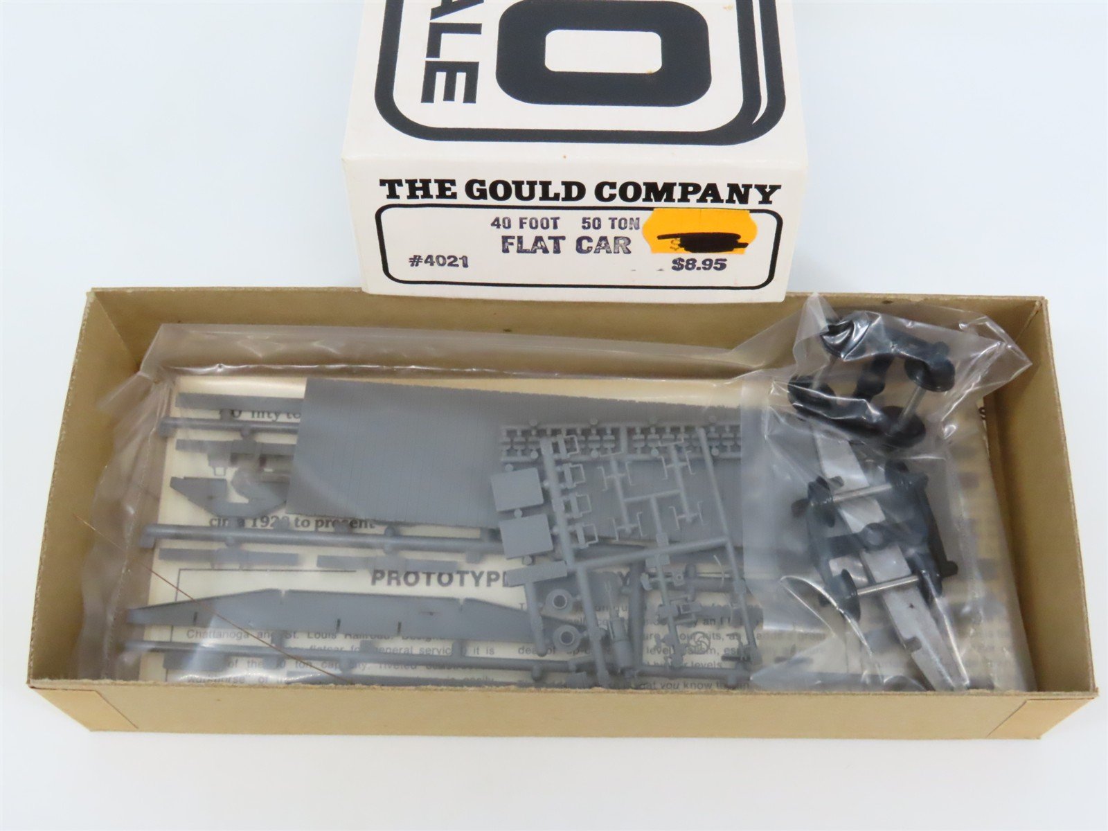 HO Scale The Gould Company Kit 4021 Unpainted 50 Ton 40' Flat Car