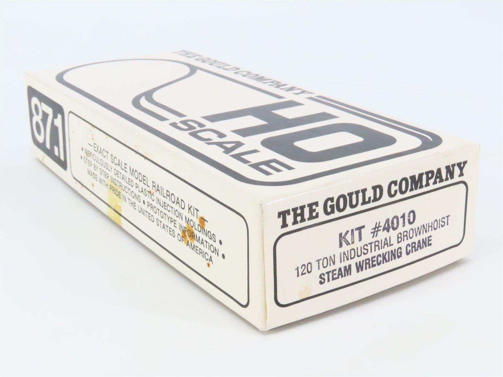 HO The Gould Company Kit 4010 120-Ton Industrial Brownhoist Steam Wrecking Crane