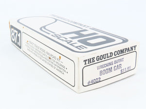 HO Scale The Gould Company Kit 4022 Unpainted Wrecking Outfit Boom Car
