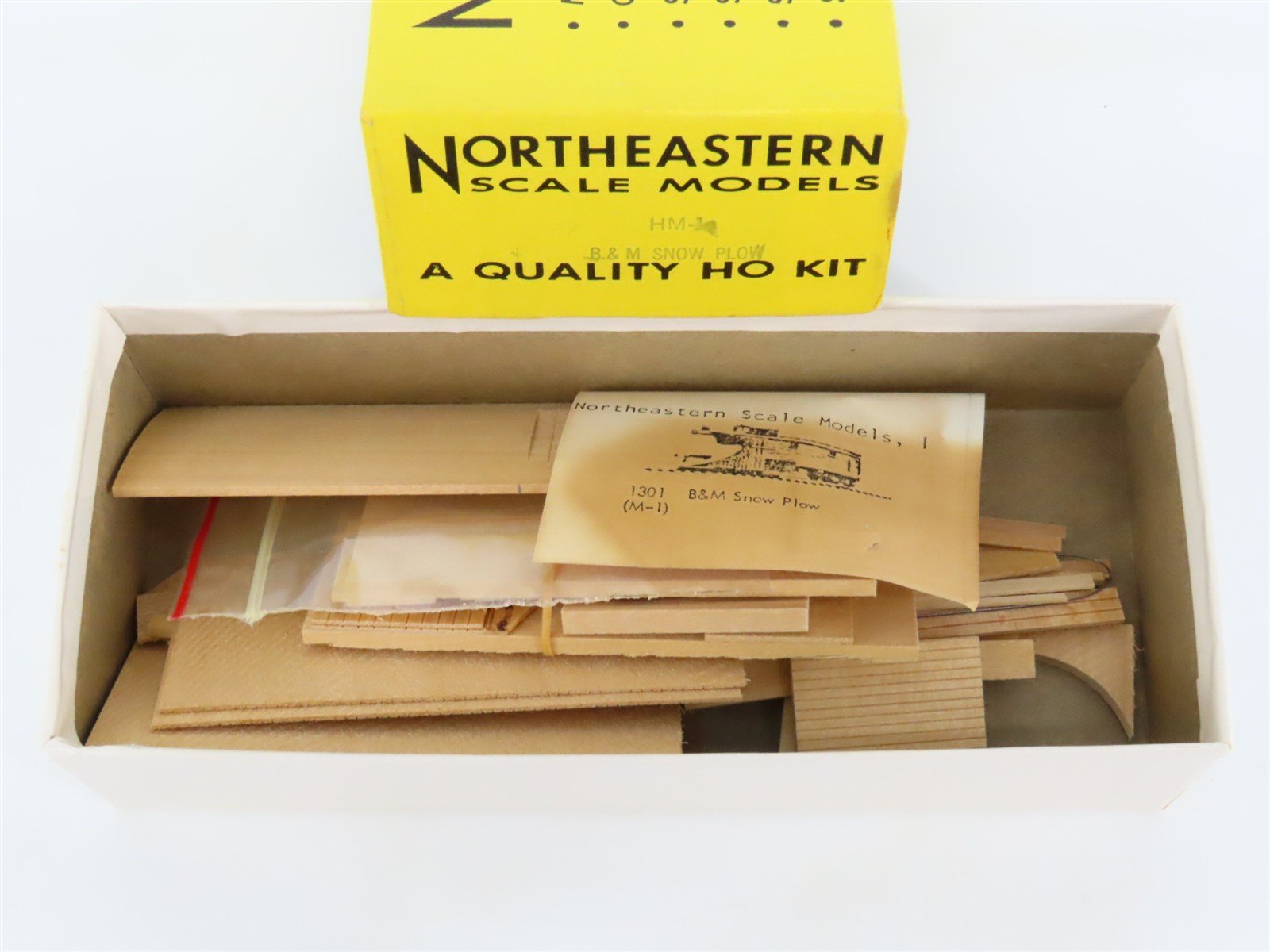 HO Scale Northeastern Scale Models Kit HM-1 B&M Boston & Maine Snow Plow