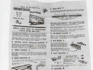 HO Central Valley Kit 910 AOW Arctic Oil Works Box Car #503 -Partially Assembled