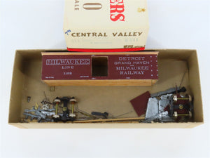 HO Scale Central Valley Kit 911 DGH&M Wood Box Car #1122 - Partially Assembled