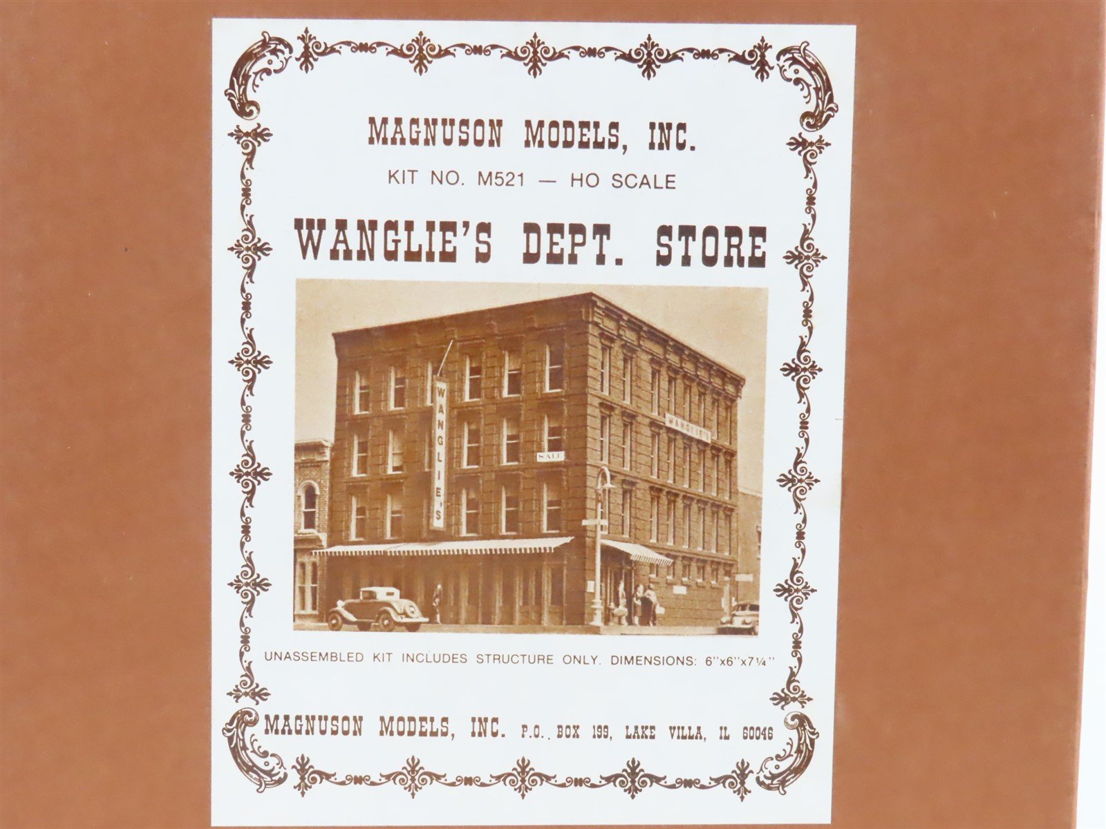 HO 1/87 Scale Magnuson Models Kit M521 Wanglie's Dept. Store