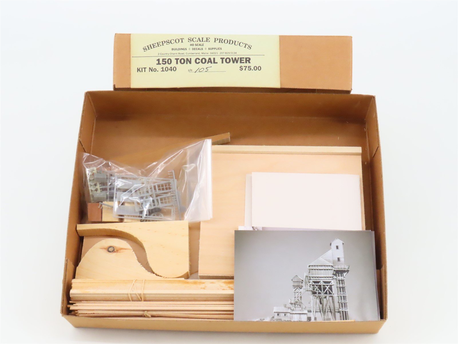 HO 1/87 Scale Sheepscot Scale Products Kit 1040 150 Ton Coal Tower