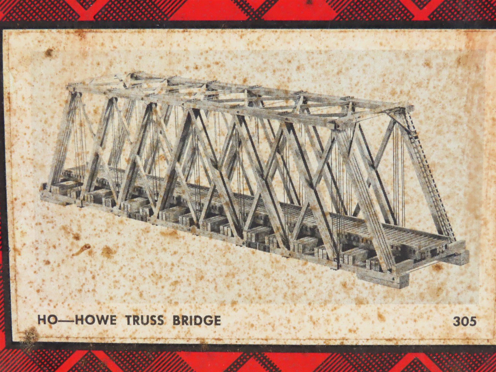 HO 1/87 Scale Campbell Scale Models Kit 305-1275 Howe Truss Bridge