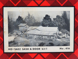 HO 1/87 Scale Campbell Scale Models Kit 416-2495 Saez Sash & Door