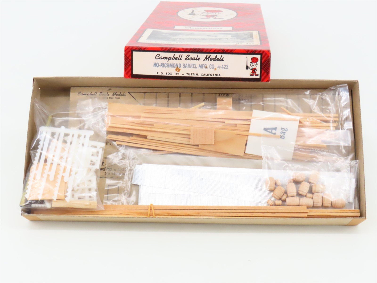 HO 1/87 Scale Campbell Scale Models Kit 422 Richmond Barrel Mfg. Co.