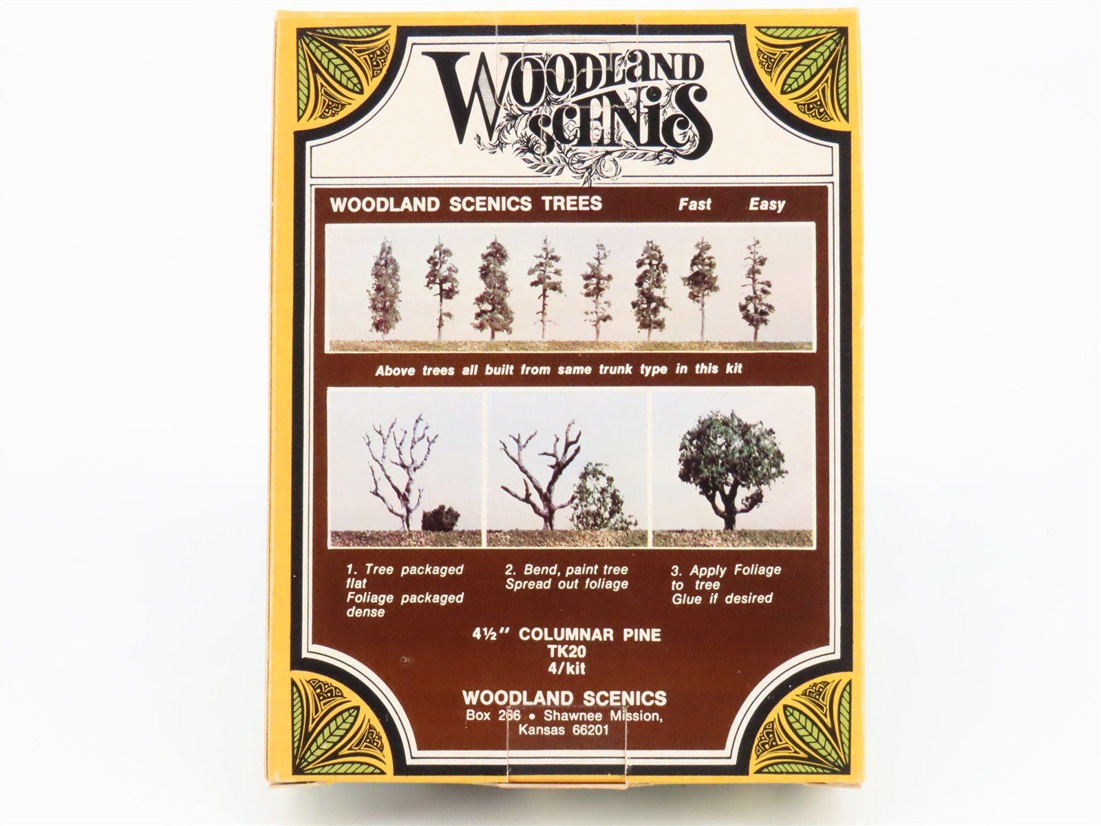 HO Scale Woodland Scenics TK20 4-1/2