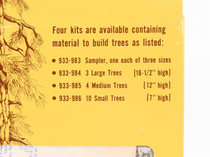 HO Scale Walthers 933-983 Ponderosa Pines Sampler Pack